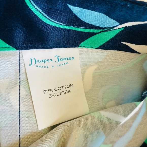 Draper James Graceland Cotton Blue Floral A Line Mini Skirt - Picture 7 of 9